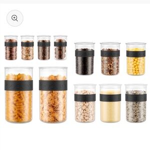 Bodum Black Airtight Food Storage Jars